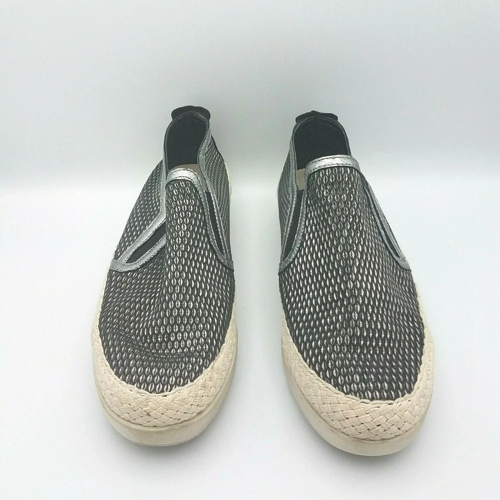 Espadrille Slip On Womens Sneaker The‎ Flexx 7 Call Me Black Silver Shimmer Shoe